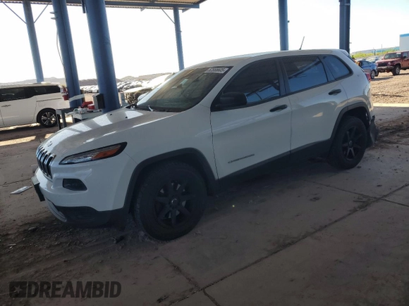 2016 Jeep Cherokee Altitude with VIN 1C4PJMAS3GW338230, listed as a Copart auction lot 52555605 with 107,732 mi miles and Salvage title. Bid and sale history available at DreamBid. Image 1.