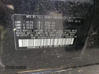2016 Subaru Legacy 2.5i Limited with VIN 4S3BNAL67G3010839, listed as a Copart auction lot 46966103 with 138,084 mi miles. Bid and sale history available at carsss.com. Image 12.
