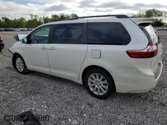 2016 Toyota Sienna Limited z VIN 5TDDK3DC8GS129290, wystawiony jako Copart lot #57039465 z przebiegiem 123 372 mil mil oraz Szkoda całkowita • Salvage title. Historia ofert i sprzedaży dostępna na DreamBid. Obrazek 2.