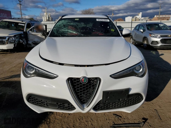 2019 Alfa Romeo Stelvio Ti with VIN ZASPAKBN7K7C50837, listed as a Copart auction lot 80262404 with Not provided miles and Salvage title. Bid and sale history available at DreamBid. Image 5.