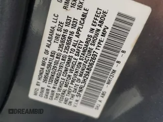 2010 Honda Odyssey LX with VIN 5FNRL3H29AB062697, listed as a Copart auction lot 51581195 with 127,003 mi miles and Salvage Title. Bid and sale history available at carsss.com. Image 13.