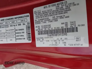 2015 Ford Mustang EcoBoost with VIN 1FA6P8TH8F5412593, listed as a IAAI auction lot 42452873 with Not provided miles and . Bid and sale history available at DreamBid. Image 9.