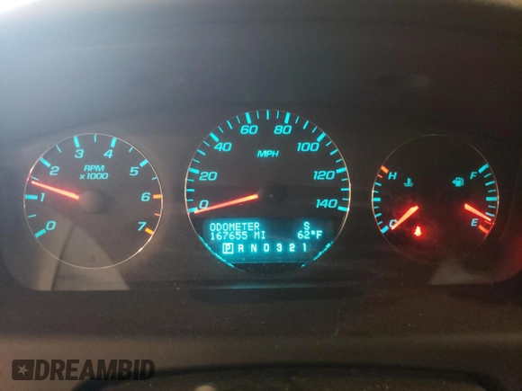 2011 Chevrolet Impala LT Fleet z VIN 2G1WG5EK1B1150731, wystawiony jako Copart lot #57159835 z przebiegiem 167 655 mil mil oraz Szkoda całkowita • Salvage title. Historia ofert i sprzedaży dostępna na DreamBid. Obrazek 9.