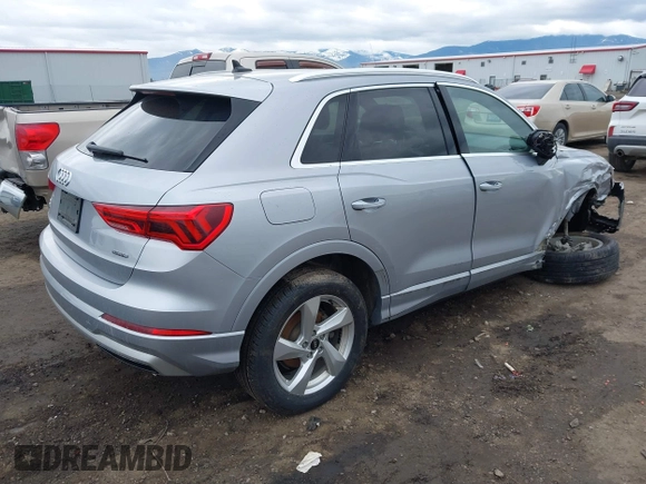 2021 Audi Q3 Premium with VIN WA1AUCF35M1131933, listed as a IAAI auction lot 41710739 with 93,293 mi miles and . Bid and sale history available at DreamBid. Image 4.