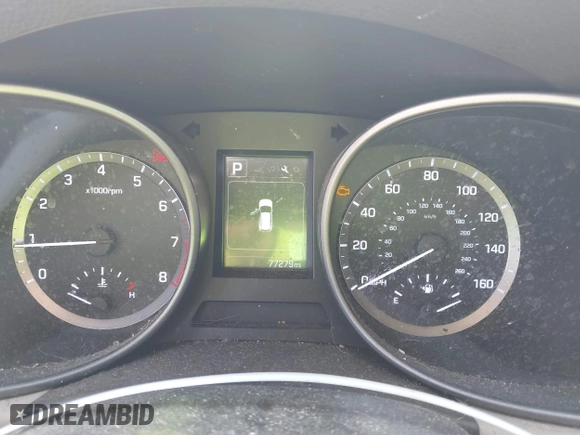 2017 Hyundai Santa Fe Sport 2.4L with VIN 5XYZT3LBXHG491583, listed as a IAAI auction lot 41687859 with 77,279 mi miles. Bid and sale history available at carsss.com. Image 7.