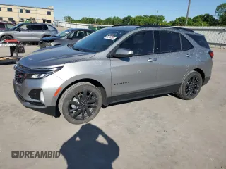 2023 Chevrolet Equinox RS with VIN 3GNAXWEG2PL152925, listed as a Copart auction lot 53618295 with 39,660 mi miles and Clean title. Bid and sale history available at DreamBid. Image 1.