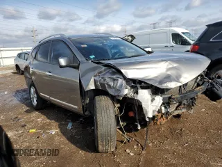 2012 Nissan Rogue SV with VIN JN8AS5MV3CW706192, listed as a Copart auction lot 51349635 with 201,021 mi miles and Salvage Title. Bid and sale history available at carsss.com. Image 4.