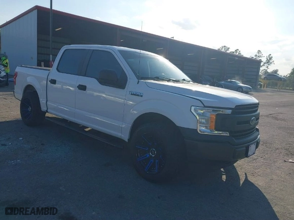 2018 Ford F-150 XL with VIN 1FTEW1CB6JKD95394, listed as a IAAI auction lot 41547286 with 43,037 mi miles. Bid and sale history available at carsss.com. Image 1.