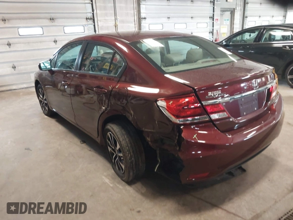 2014 Honda Civic Sedan EX with VIN 19XFB2F85EE017310, listed as a IAAI auction lot 41949163 with 151,121 mi miles. Bid and sale history available at carsss.com. Image 3.