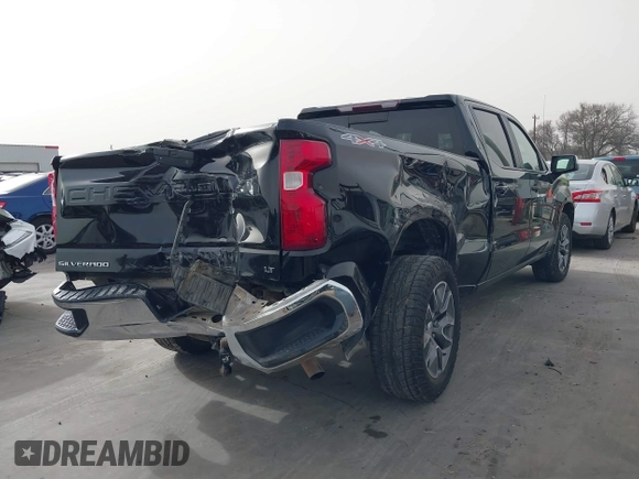 2020 Chevrolet Silverado 1500 LT with VIN 3GCUYDEDXLG381787, listed as a IAAI auction lot 41725948 with 218,895 mi miles and . Bid and sale history available at DreamBid. Image 4.