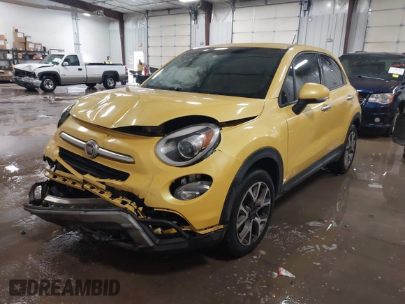 2016 FIAT 500X Trekking with VIN ZFBCFXCT8GP367324, listed as a IAAI auction lot 41570094 with 101,537 mi miles and . Bid and sale history available at DreamBid. Image 17.