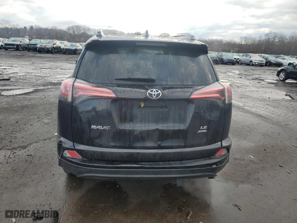 2018 Toyota RAV4 LE with VIN 2T3BFREV3JW787927, listed as a Copart auction lot 46825865 with 103,584 mi miles and Salvage Title. Bid and sale history available at carsss.com. Image 6.