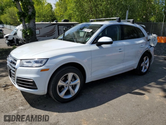 2020 Audi Q5 Premium Plus with VIN WA1BNAFY5L2081013, listed as a Copart auction lot 54674205 with 35,253 mi miles and Salvage title. Bid and sale history available at DreamBid. Image 1.