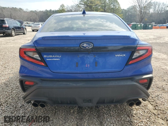 2023 Subaru WRX Premium with VIN JF1VBAF64P9821650, listed as a Copart auction lot 46983085 with 13,016 mi miles and Salvage title. Bid and sale history available at DreamBid. Image 6.