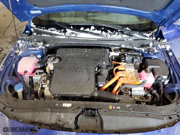 2024 Hyundai Elantra Hybrid Blue with VIN KMHLM4DJXRU109756, listed as a Copart auction lot 44984365 with 6,418 mi miles and Non Repairable. Bid and sale history available at carsss.com. Image 11.