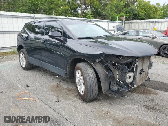 2021 Chevrolet Blazer LT with VIN 3GNKBBRA1MS571741, listed as a Copart auction lot 58032795 with 72,148 mi miles and Salvage title. Bid and sale history available at DreamBid. Image 4.