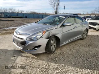 2014 Hyundai Sonata Hybrid Limited with VIN KMHEC4A45EA112795, listed as a Copart auction lot 46759595 with 126,159 mi miles and Salvage Title. Bid and sale history available at carsss.com. Image 1.