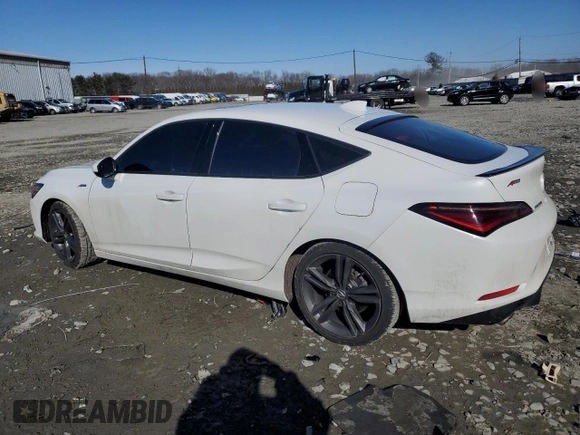 2025 Acura Integra w/A-Spec Package with VIN 19UDE4H32SA002498, listed as a Copart auction lot 45853415 with 22,493 mi miles and Salvage title. Bid and sale history available at DreamBid. Image 2.