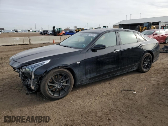 2019 Cadillac CT6 Sport AWD with VIN 1G6KP5R64KU127826, listed as a Copart auction lot 48248125 with 43,171 mi miles and Salvage title. Bid and sale history available at DreamBid. Image 1.