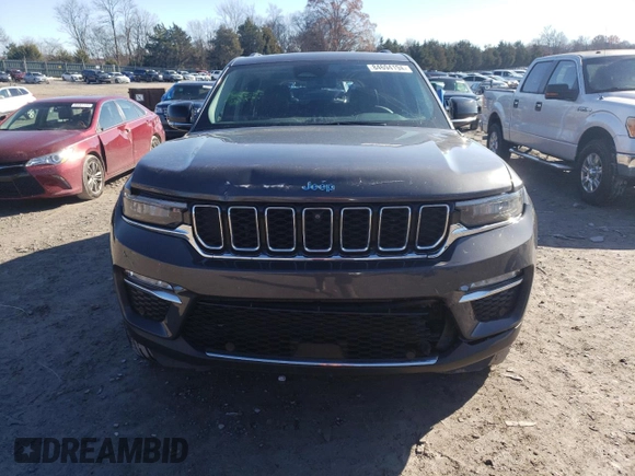 2023 Jeep Grand Cherokee 30th Anniversary z VIN 1C4RJYB64P8769262, wystawiony jako Copart lot #84694194 z przebiegiem 25 239 mil mil oraz Szkoda całkowita • Salvage title. Historia ofert i sprzedaży dostępna na DreamBid. Obrazek 5.