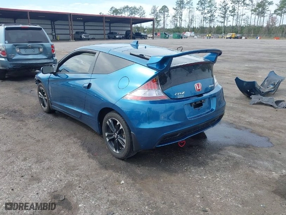 2014 Honda CR-Z EX with VIN JHMZF1D63ES000885, listed as a IAAI auction lot 41704583 with 71,552 mi miles. Bid and sale history available at carsss.com. Image 3.