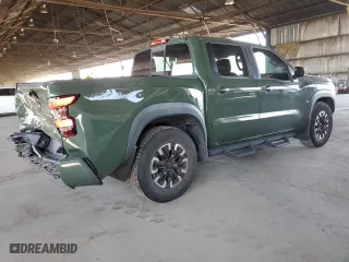 2022 Nissan Frontier PRO-X with VIN 1N6ED1EJ8NN668704, listed as a Copart auction lot 74033864 with 56,198 mi miles and Salvage Title. Bid and sale history available at carsss.com. Image 3.