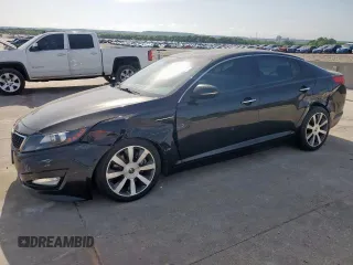2012 Kia Optima SX with VIN 5XXGR4A62CG061688, listed as a Copart auction lot 53037845 with 153,161 mi miles and Salvage Title. Bid and sale history available at carsss.com. Image 1.