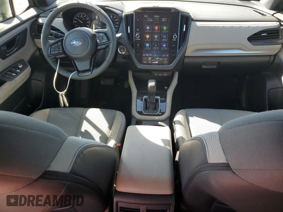 2025 Subaru Forester Premium with VIN JF2SLDBC1SH445867, listed as a Copart auction lot 57899945 with 9,966 mi miles and Salvage title. Bid and sale history available at DreamBid. Image 8.