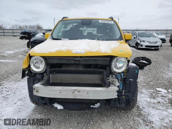 2017 Jeep Renegade Latitude with VIN ZACCJBBB4HPE72776, listed as a Copart auction lot 44373375 with 91,913 mi miles and Salvage Title. Bid and sale history available at carsss.com. Image 5.