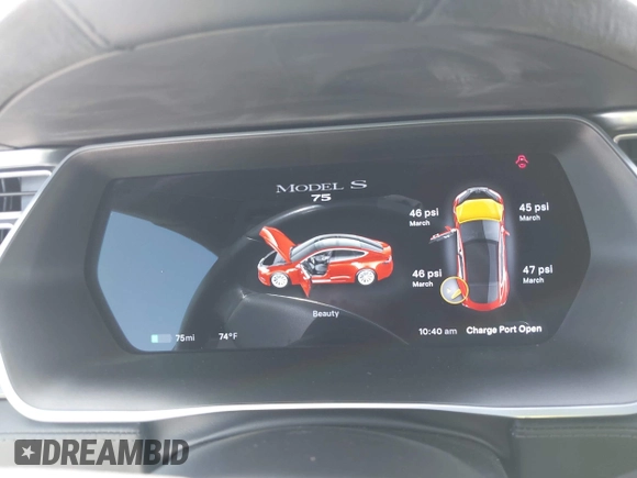 2016 Tesla Model S 70 with VIN 5YJSA1E17GF152401, listed as a IAAI auction lot 42272384 with 65,698 mi miles and . Bid and sale history available at DreamBid. Image 18.