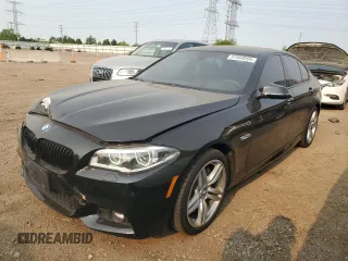 2014 BMW 5 Series 535i xDrive with VIN WBA5B3C57ED537681, listed as a Copart auction lot 57569205 with 138,316 mi miles and Salvage title. Bid and sale history available at DreamBid. Image 1.