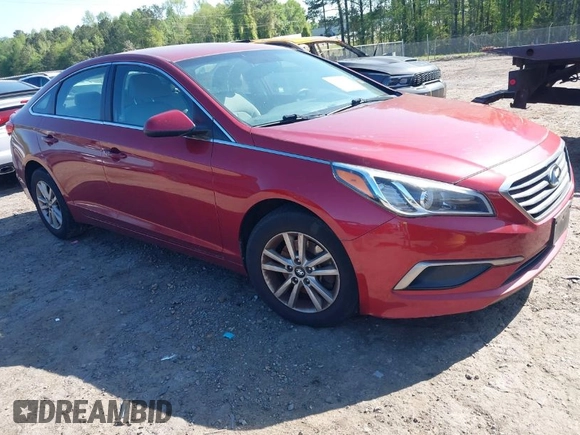 2016 Hyundai Sonata 2.4L SE with VIN 5NPE24AF7GH334761, listed as a IAAI auction lot 41979132 with 139,854 mi miles. Bid and sale history available at carsss.com. Image 1.