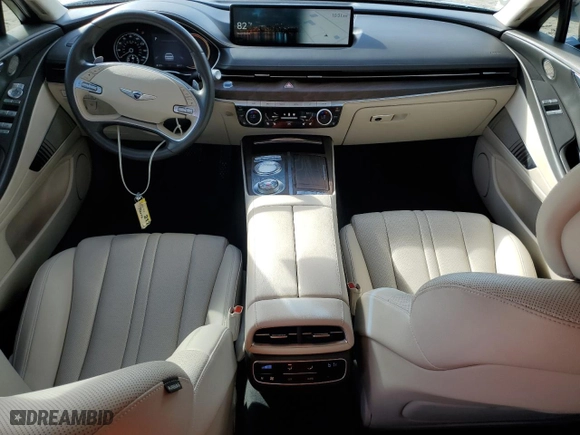 2021 Genesis G80 2.5T with VIN KMTGB4SC5MU046866, listed as a Copart auction lot 76997434 with 68,111 mi miles and Salvage Title. Bid and sale history available at carsss.com. Image 8.