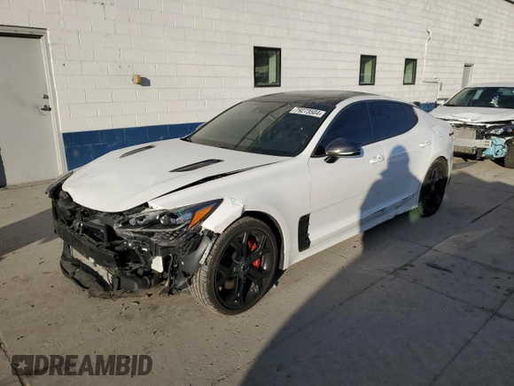 2020 Kia Stinger GT1 with VIN KNAE45LC3L6082883, listed as a Copart auction lot 79273504 with 70,367 mi miles and Salvage Title. Bid and sale history available at DreamBid. Image 1.