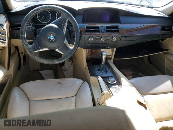 2007 BMW 5 Series 530xi with VIN WBANN73567CN04968, listed as a Copart auction lot 61217315 with 98,153 mi miles and Salvage title. Bid and sale history available at DreamBid. Image 8.