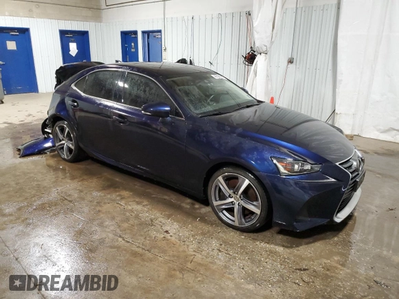 2017 Lexus IS with VIN JTHCM1D27H5023338, listed as a Copart auction lot 49702305 with 45,866 mi miles and Salvage Title. Bid and sale history available at carsss.com. Image 4.