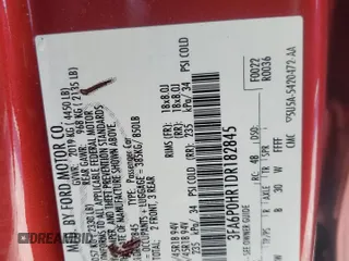 2013 Ford Fusion SE with VIN 3FA6P0HR1DR182845, listed as a Copart auction lot 88307675 with 0 mi miles and Salvage Title. Bid and sale history available at carsss.com. Image 15.