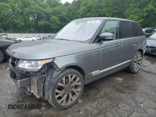 2017 Land Rover Range Rover HSE z VIN SALGS2FV2HA341048, wystawiony jako Copart lot #58291295 z przebiegiem 135 135 mil mil oraz Szkoda całkowita • Salvage title. Historia ofert i sprzedaży dostępna na DreamBid. Obrazek 1.