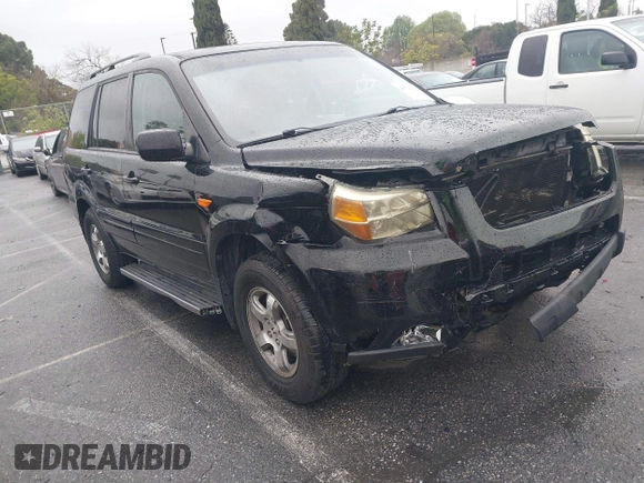 2007 Honda Pilot EX-L with VIN 2HKYF18557H500711, listed as a IAAI auction lot 41794731 with 168,553 mi miles. Bid and sale history available at carsss.com. Image 1.