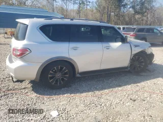 2018 Nissan Armada Platinum with VIN JN8AY2NE8J9730351, listed as a Copart auction lot 50538815 with 114,841 mi miles and Salvage Title. Bid and sale history available at carsss.com. Image 3.
