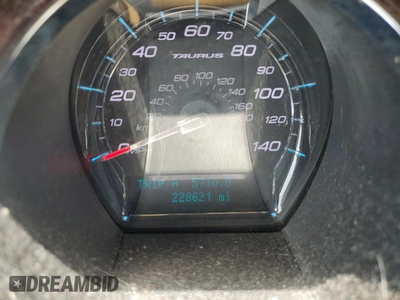 2010 Ford Taurus Limited with VIN 1FAHP2FW8AG162978, listed as a Copart auction lot 57617625 with 228,621 mi miles and Salvage title. Bid and sale history available at DreamBid. Image 9.