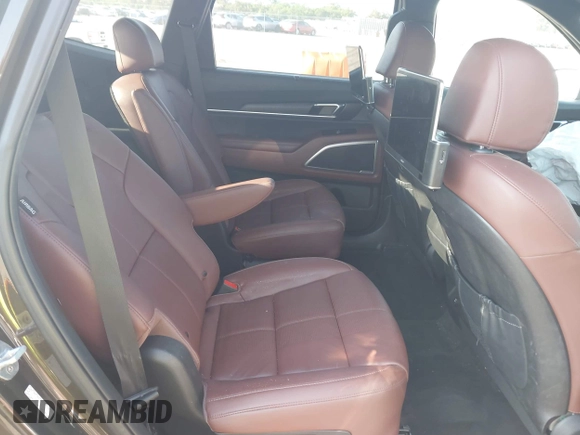 2023 Kia Telluride EX X-Line with VIN 5XYP3DGC2PG354460, listed as a IAAI auction lot 42123098 with 21,368 mi miles and . Bid and sale history available at DreamBid. Image 8.