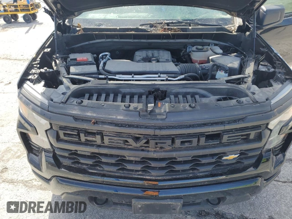 2023 Chevrolet Silverado 1500 Custom with VIN 1GCPDBEK3PZ171808, listed as a Copart auction lot 49841145 with 22,549 mi miles and Salvage Title. Bid and sale history available at DreamBid. Image 13.