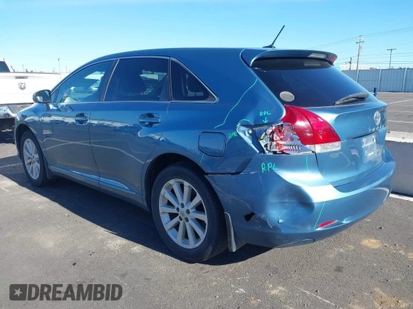 2012 Toyota Venza LE with VIN 4T3BA3BB5CU033730, listed as a IAAI auction lot 41567507 with 113,058 mi miles and . Bid and sale history available at DreamBid. Image 3.