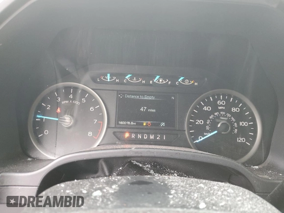 2019 Ford F-150 XL with VIN 1FTEW1EB8KFC61719, listed as a Copart auction lot 47276065 with 160,016 mi miles and Salvage Title. Bid and sale history available at DreamBid. Image 9.