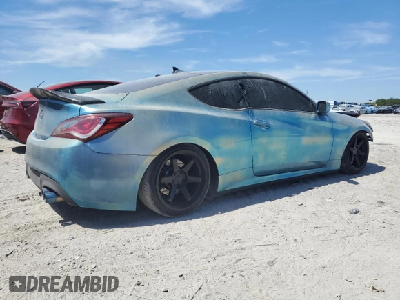 2013 Hyundai Genesis Coupe R-Spec with VIN KMHHT6KD2DU086838, listed as a Copart auction lot 50589725 with 111,473 mi miles and Non repairable. Bid and sale history available at DreamBid. Image 3.
