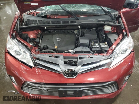 2020 Toyota Sienna XLE z VIN 5TDDZ3DC0LS249557, wystawiony jako Copart lot #56172865 z przebiegiem 79 667 mil mil oraz Szkoda całkowita • Salvage title. Historia ofert i sprzedaży dostępna na DreamBid. Obrazek 12.