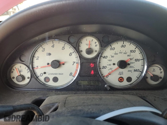 2001 Mazda MX-5 Miata with VIN JM1NB353X10203032, listed as a Copart auction lot 52594545 with 46,489 mi miles and Clean Title. Bid and sale history available at DreamBid. Image 9.