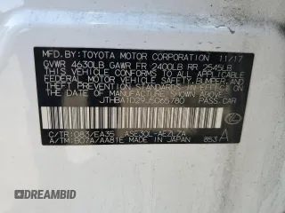 2018 Lexus IS 300 with VIN JTHBA1D29J5065780, listed as a Copart auction lot 49172635 with 129,920 mi miles and Salvage Title. Bid and sale history available at DreamBid. Image 12.