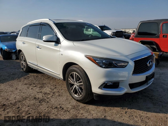 2019 Infiniti QX60 Luxe with VIN 5N1DL0MN9KC521956, listed as a Copart auction lot 47044395 with 63,093 mi miles and Salvage Title. Bid and sale history available at DreamBid. Image 4.